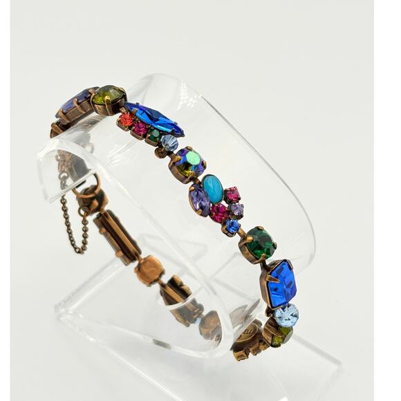 Sorrelli Jewelry - Vintage Sorrelli Multicolor Bracelet in Swarovski Crystal- Statement Piece